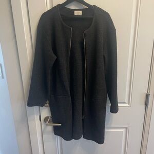 Wilfred Charcoal Knit Cardigan